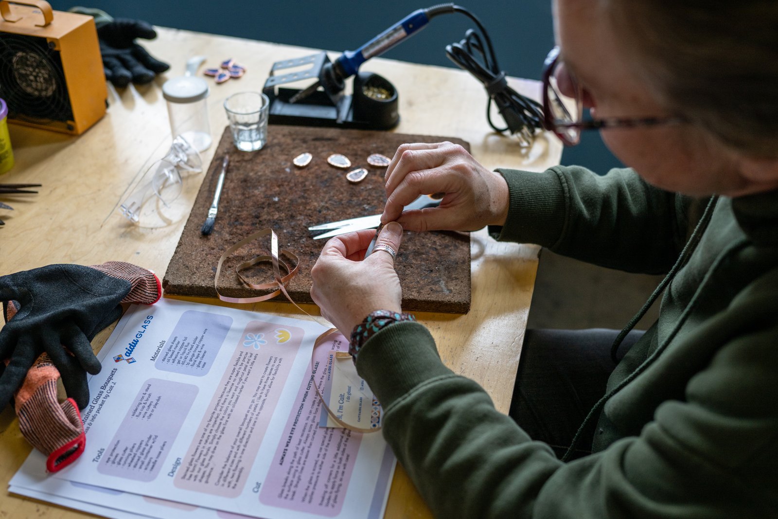 Intro to Stained Glass with Cait